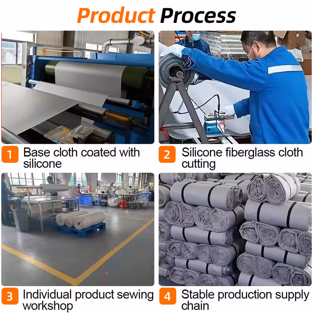 Fire Resistant Blanket En 13501 6X8 M 19.8X26 FT Extreme Emergency Lithium Car Fire Blanket