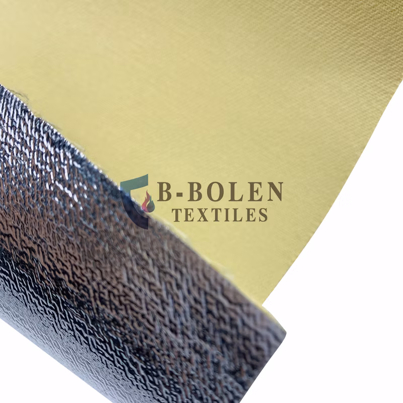 Heat Reflective Aluminized Aramid Fabric Flame Resistant Aramid Fiberglass Fabric