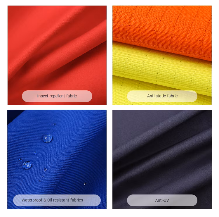 380gram 100% Cotton Fire Resistance Satin Fabric for Welding Uniform
