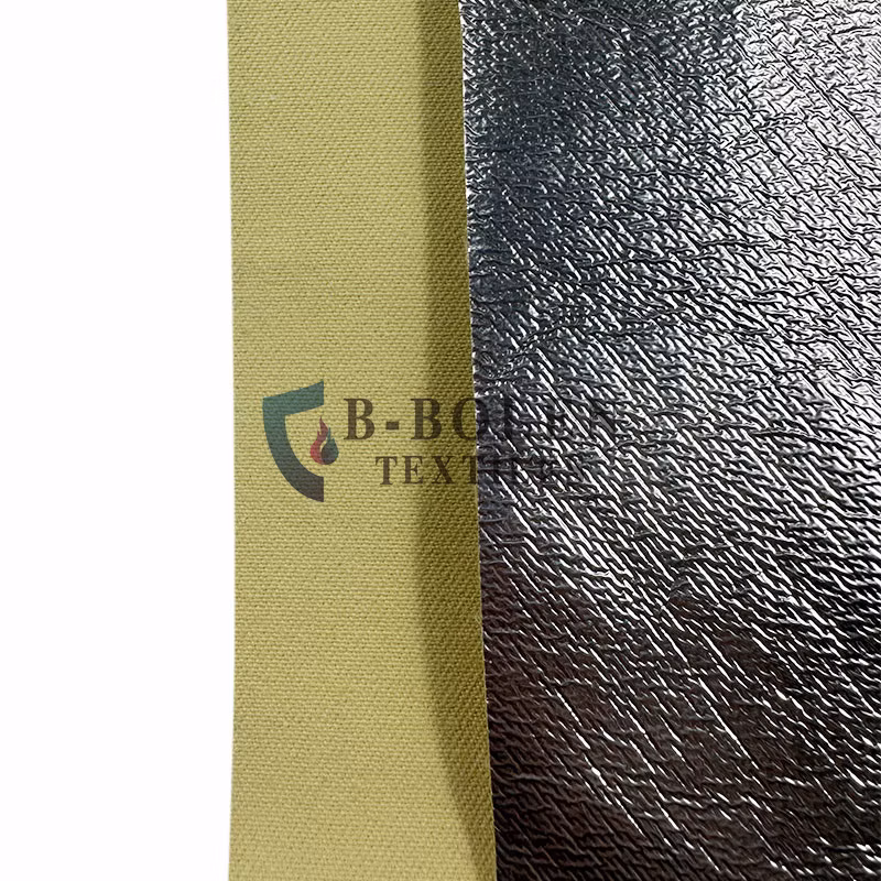 Heat Reflective Aluminized Aramid Fabric Flame Resistant Aramid Fiberglass Fabric