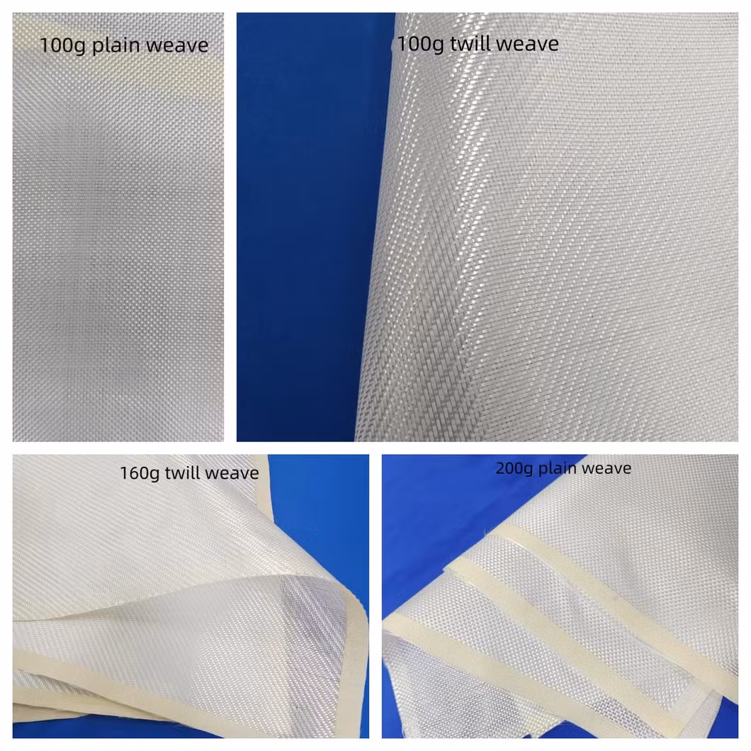 E Glass Plain/Twill 100g 160g 200g Fiberglass Fabric Cloth for Uav and Aerospace