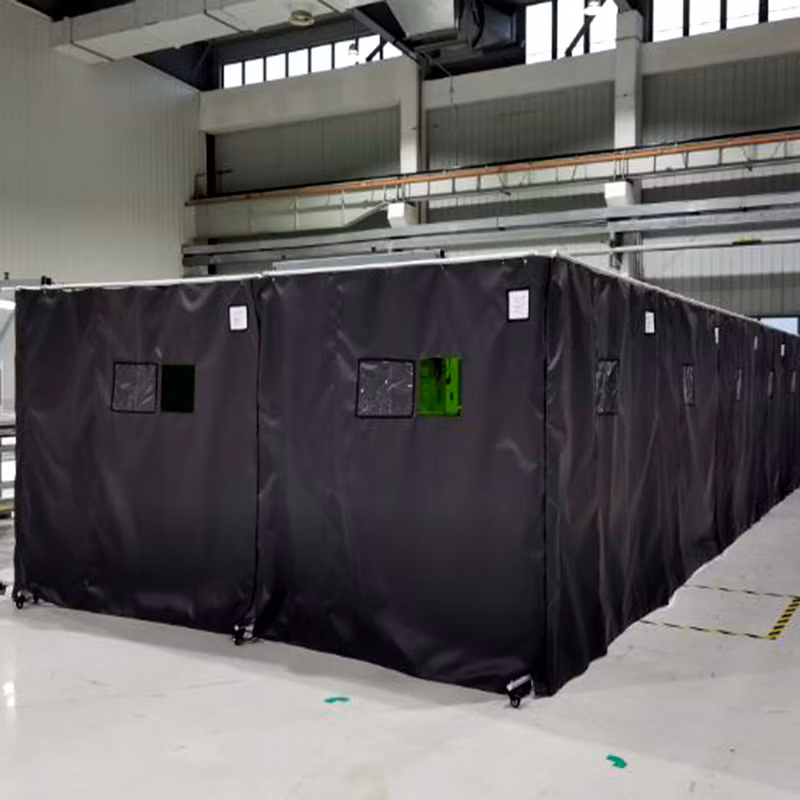 Dmk Industrial Welding Curtain Customized with Metal Frame