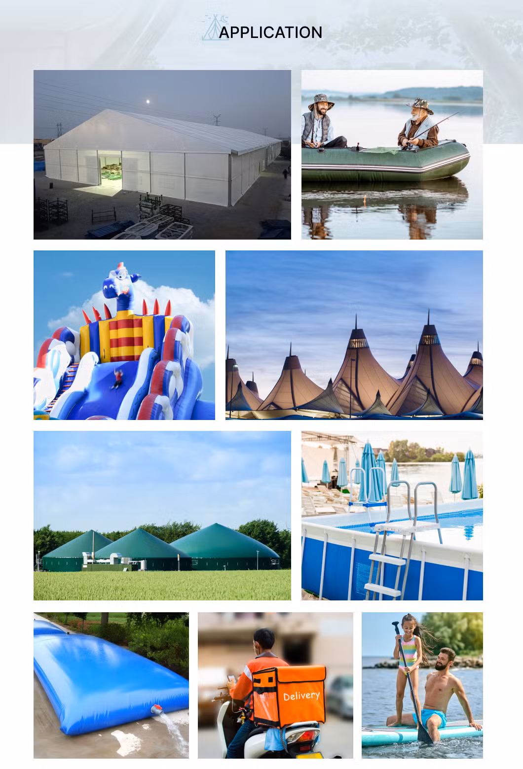 High Frequency Welding Strength Tarpaulin and Anti-Wrinkle PVC Coated Industrial Tarpaulin