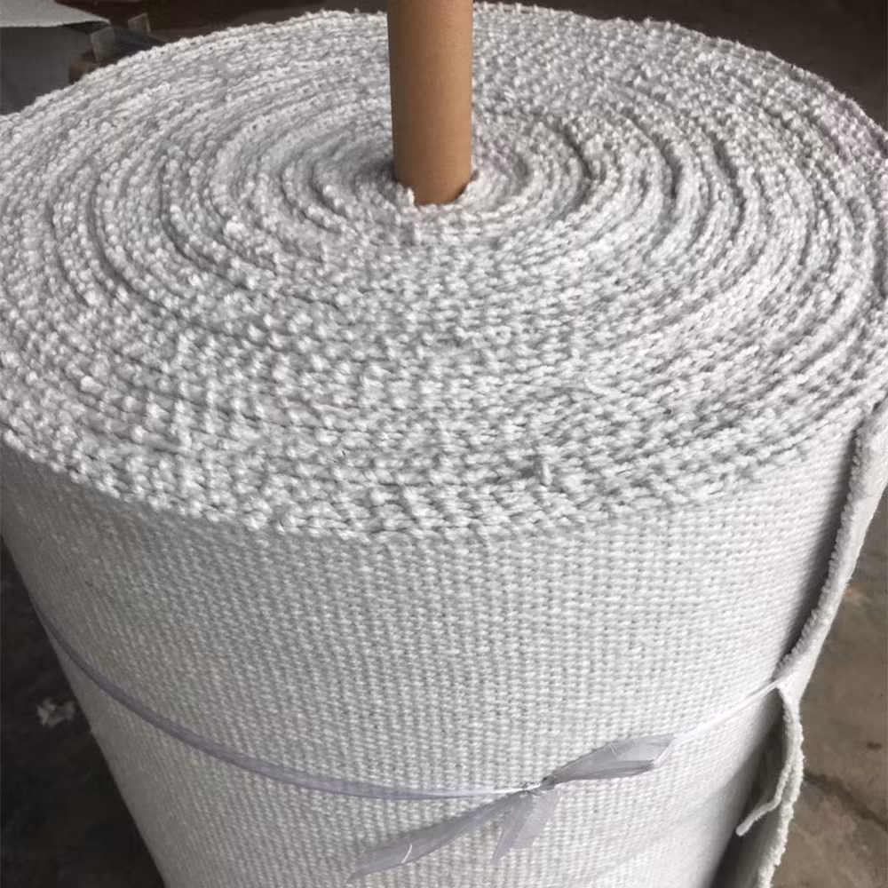 Aluminum Foil Silicone Vermiculite China Manufacturer High Temperature Woven Fabric Reinforced with Fiberglass and Steel Wire Ceramic Fiber Insulation Cloth