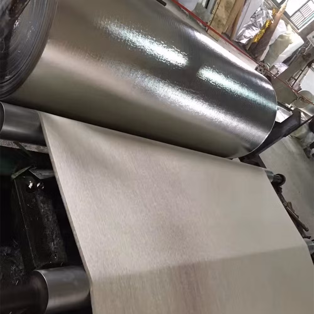 Exhaust Removable Insulation Blanket Raw Material Aluminized Glass Fiber Cloth Aluminum Coated Radiant Heat Reflective Fiberglass Fabric