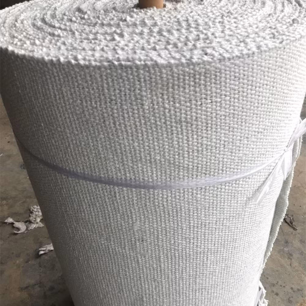 Aluminum Foil Silicone Vermiculite China Manufacturer High Temperature Woven Fabric Reinforced with Fiberglass and Steel Wire Ceramic Fiber Insulation Cloth