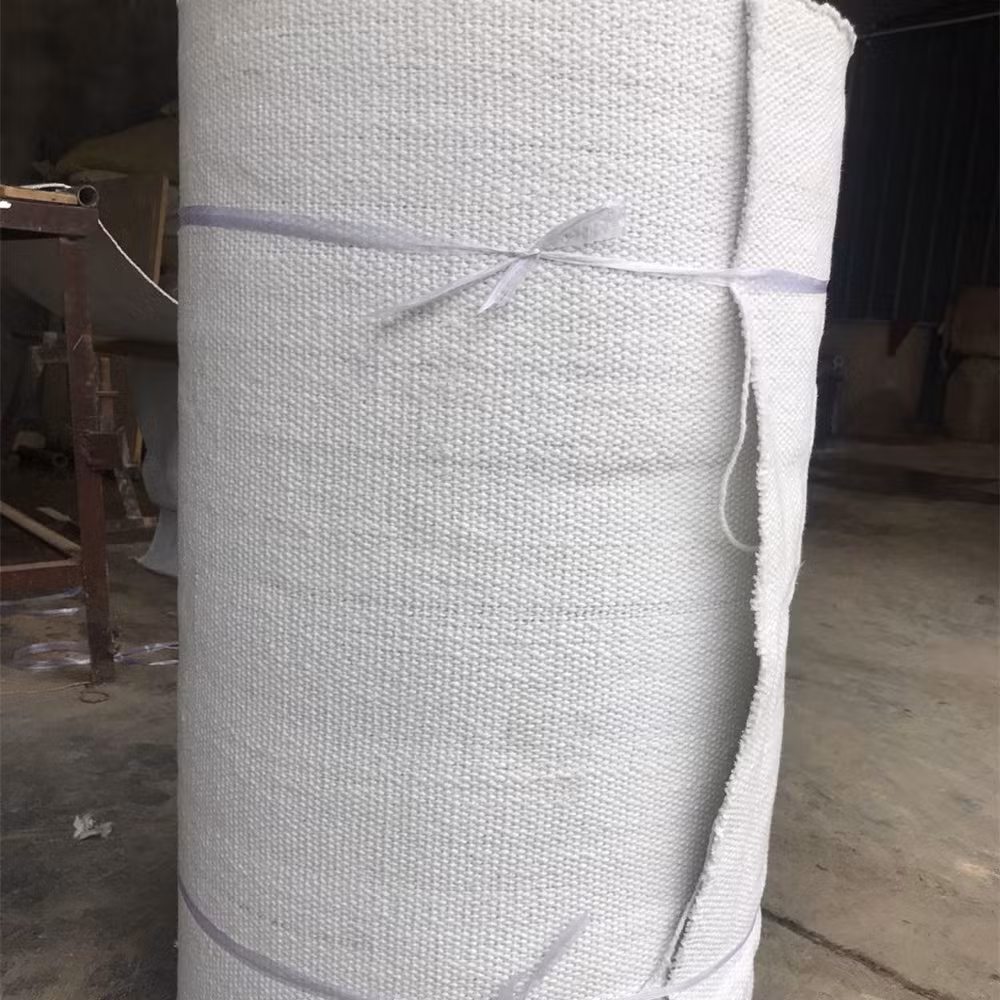Aluminum Foil Silicone Vermiculite China Manufacturer High Temperature Woven Fabric Reinforced with Fiberglass and Steel Wire Ceramic Fiber Insulation Cloth