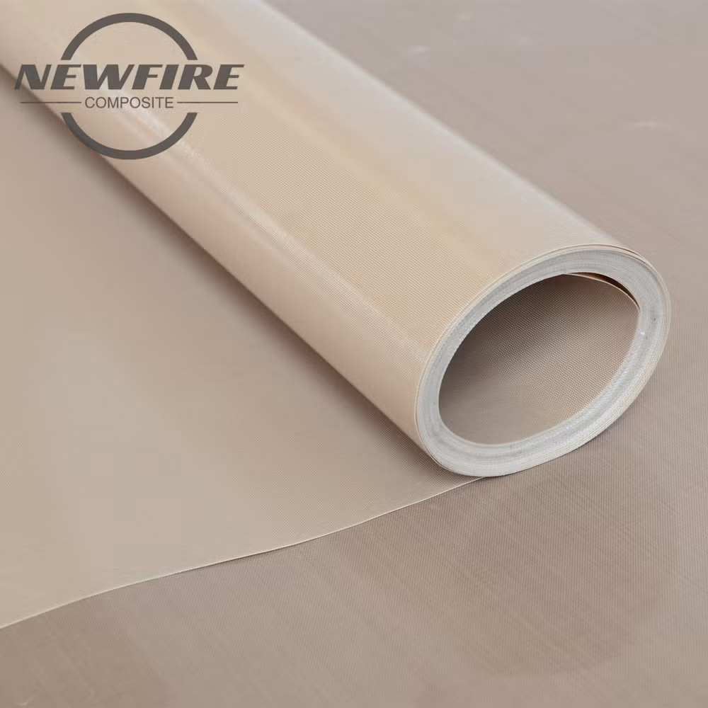 Manufacturer High Quality PTFE Fiberglass Fabric PTFE Coated Glass Fabric Insulation Fiberglass Cloth Filter Material for Flue Gas Dust Removal PTFE Fabric