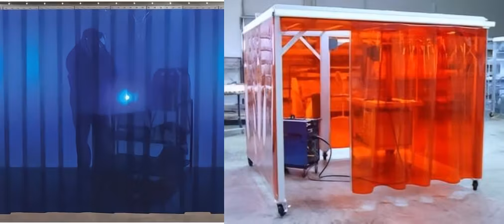 Semi Transparent PVC Welding Screen Door Strip Curtains