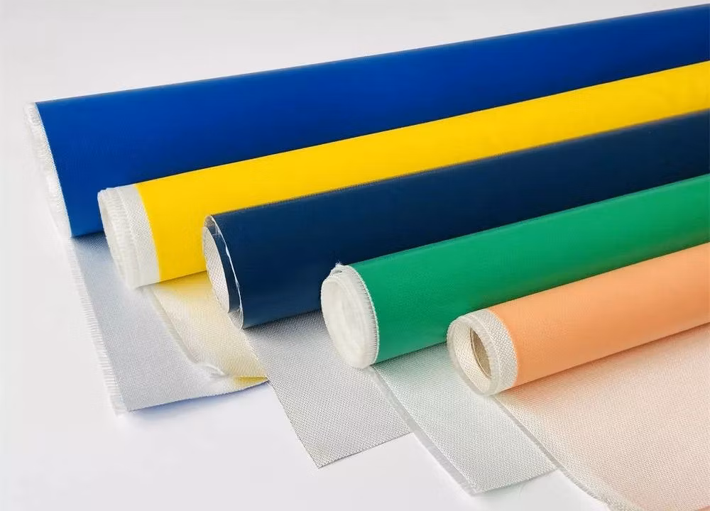 High Temperature Cloth Heat Resistant Fabric Silicone Coated Fiberglass Fabric / Cloth Thermal Insulation Fabric / Cloth Silicone Coated Fabric / Cloth