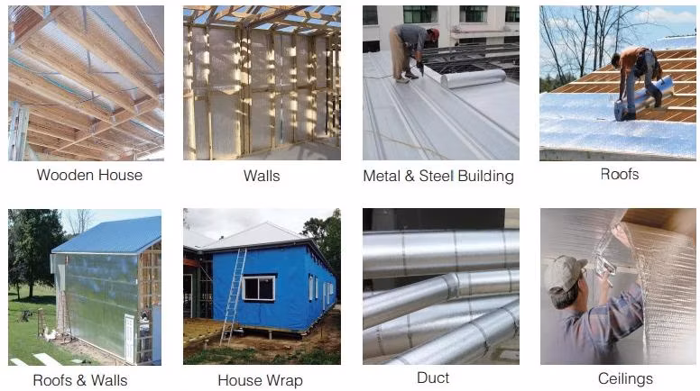 Fireproofing Materials Aluminized Coating Glass Fiber Fabric Cloth Aluminum Foil Glass Fabric Work Cloth Material