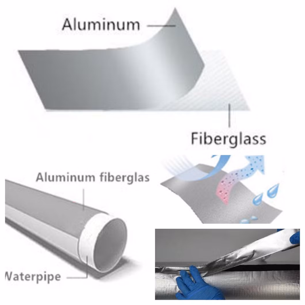 Aluminum Foil Glass Fiber Cloth Bag to Pack Glass Wool Rock Wool as Heat Insulation Materials