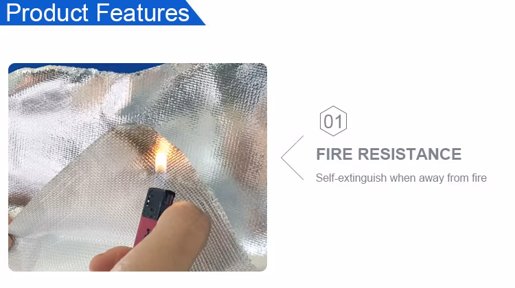 Aluminum Foil Glass Fiber Cloth Bag to Pack Glass Wool Rock Wool as Heat Insulation Materials