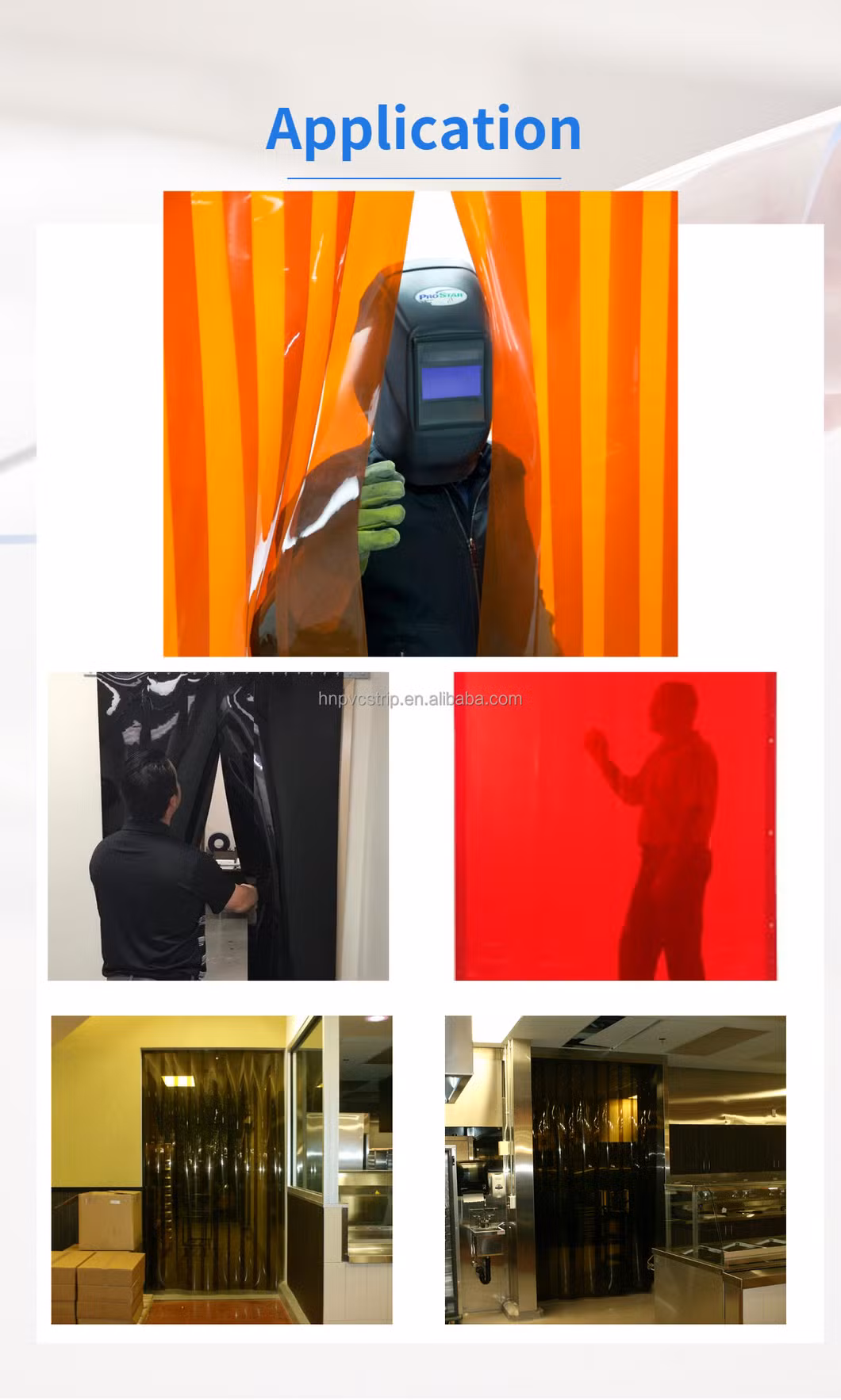 Panel Plastic Curtain Partition Flame PVC Screen Fence for Welding