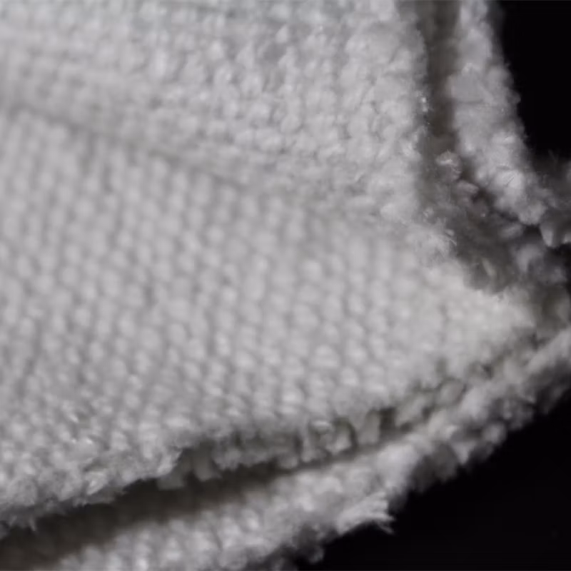 Vermiculite Aluminum Foil Reinforced with S. S. Wire Metal Stainless Steel Glass Fiberglass Insert Weave Furnace Sintered Fabric Woven Ceramic Fiber Cloth