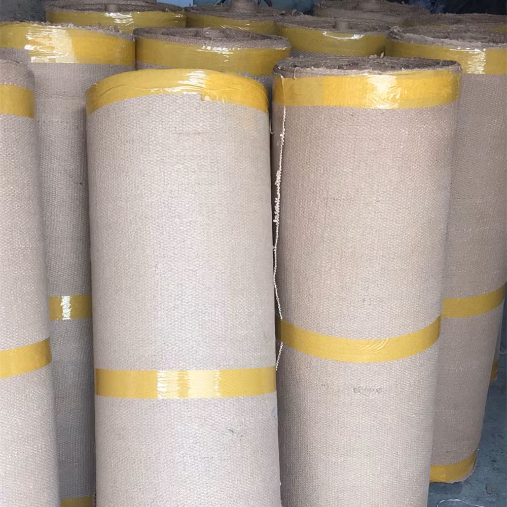 Aluminum Foil Silicone Vermiculite China Manufacturer High Temperature Woven Fabric Reinforced with Fiberglass and Steel Wire Ceramic Fiber Insulation Cloth