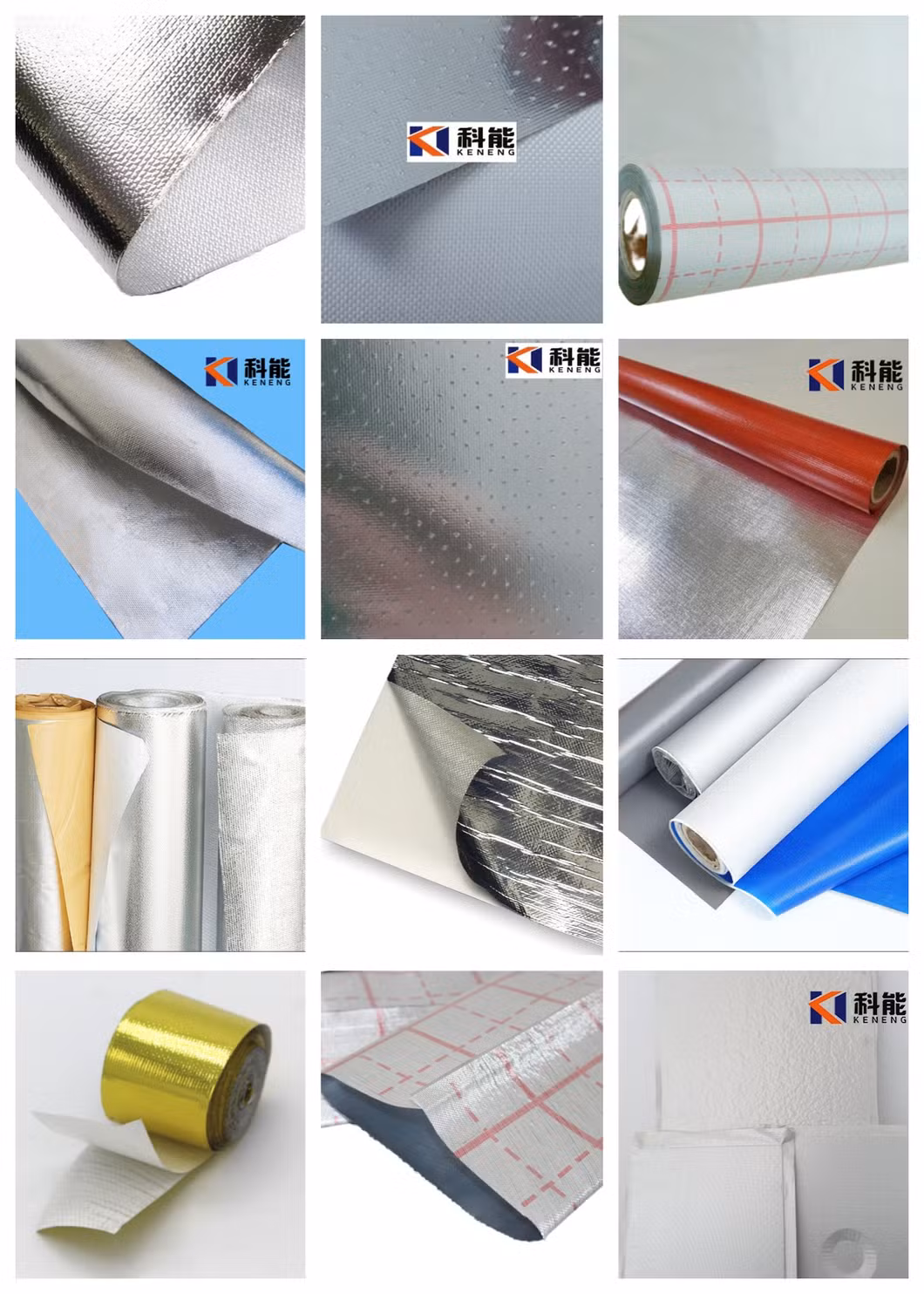 Printed Aluminum Foil Glass Fiber Fabric for STP or VIP Vacuum Insulation Panel Pouch