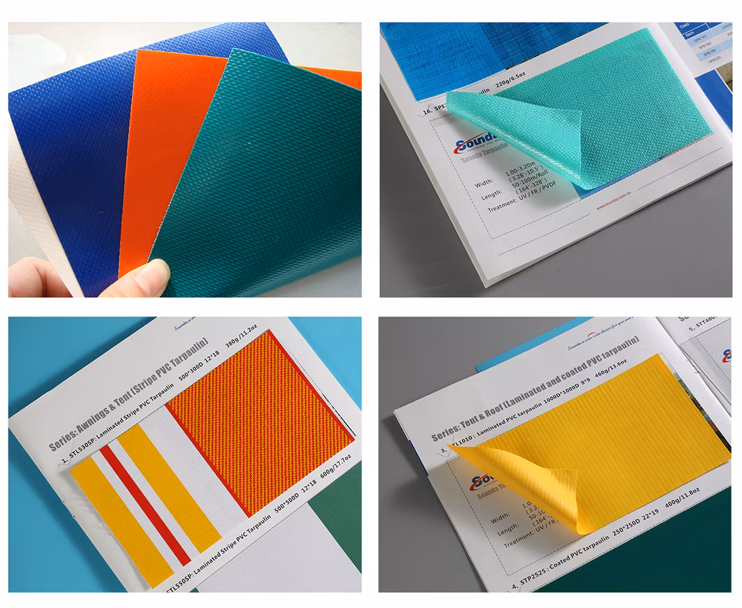 Tear-Resistant Steel Eyelets Reinforced Welding Vinyl Heated Tarpaulin