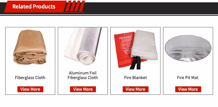Extreme Large Emergency Extinguishing Fiberglass Car Fire Resistant Blanket