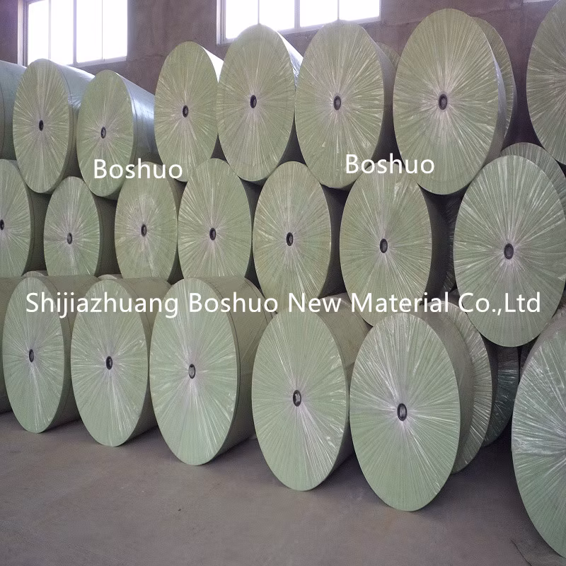 140 150 160 180 200 230 250 GSM Fiberglass Reinforced Bitumen Spunbond Nonwoven Polyester Roofing Felt Fabric Mat, for Sbs Bitumen Waterproof Membrane Barrier