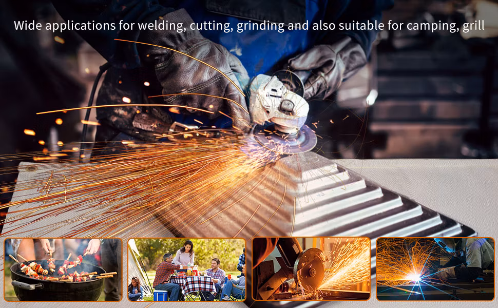 Imprenated Fabric Welding Protection with Silicone Coated