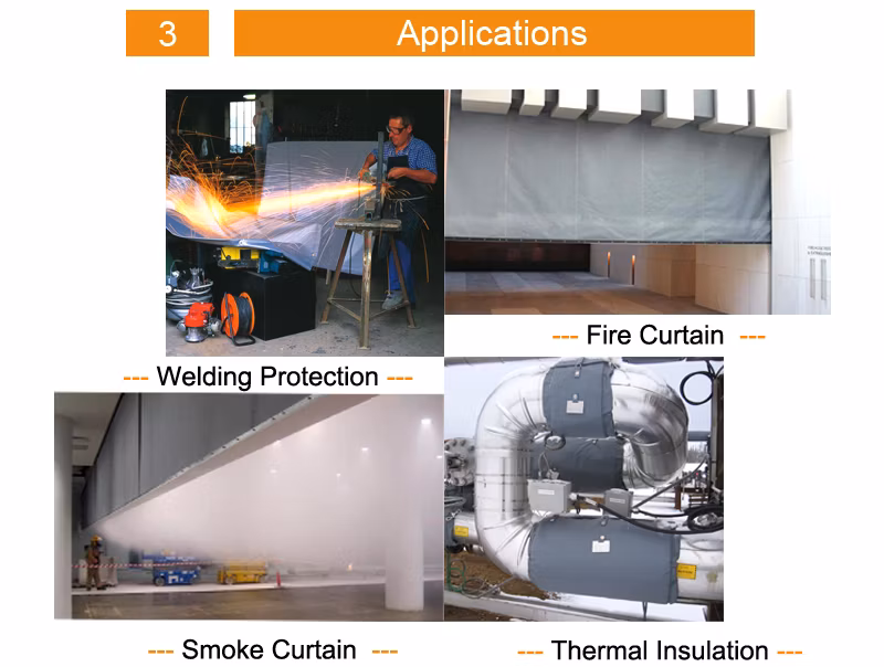 Thermal Insulation Cloth with Fiber Glass Fabrics for Welding Cloth Silicone Coated Cloth