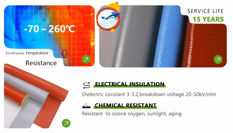 Fire Resistant Silicone Glass Coated Fabric Supplier High-Quality