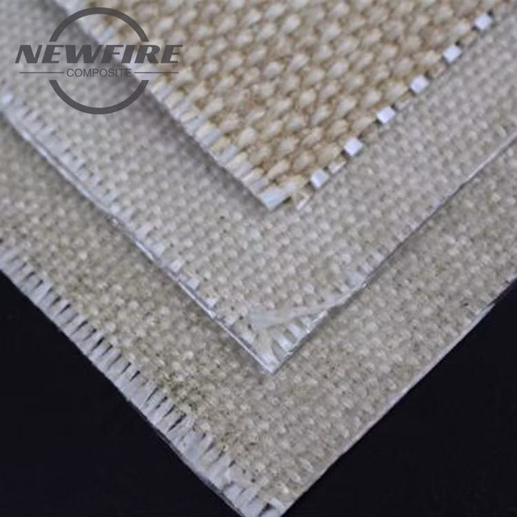 High Temperature Vermiculite Coated Fiberglass Fabrics Thermal Insulation Material for Fireproof and Welding High Quality Vermiculite Fiberglass Products