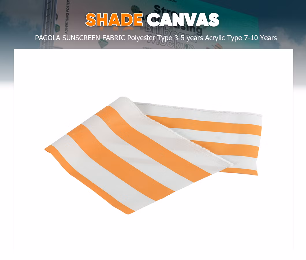 Lightweight Shade Fabric Sun Shade Canvas Sail Material Retractablr Window Awnings
