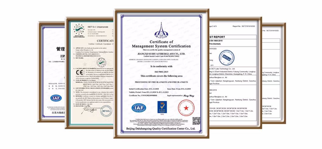 Industrial Fiberglass Cloth Welding Drape MSDS Certificate Welding Blanket