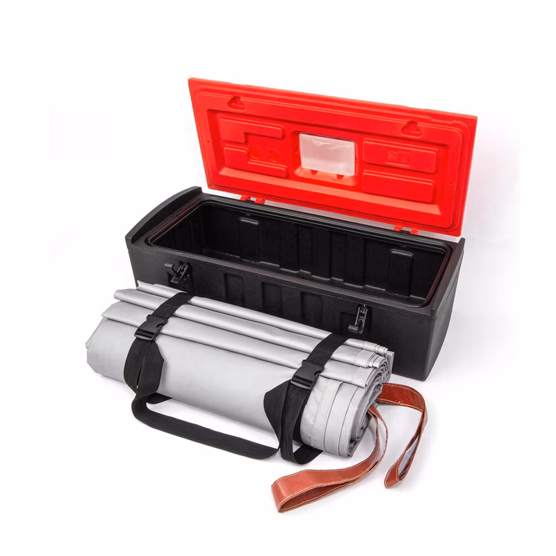 6 M * 8 M 19.8*26 FT Fiberglass Electric Car Vehicles Fire Blanket