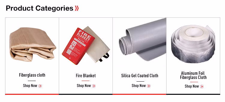 Silica Cloth Fiberglass Welding Blanket Fire Blanket
