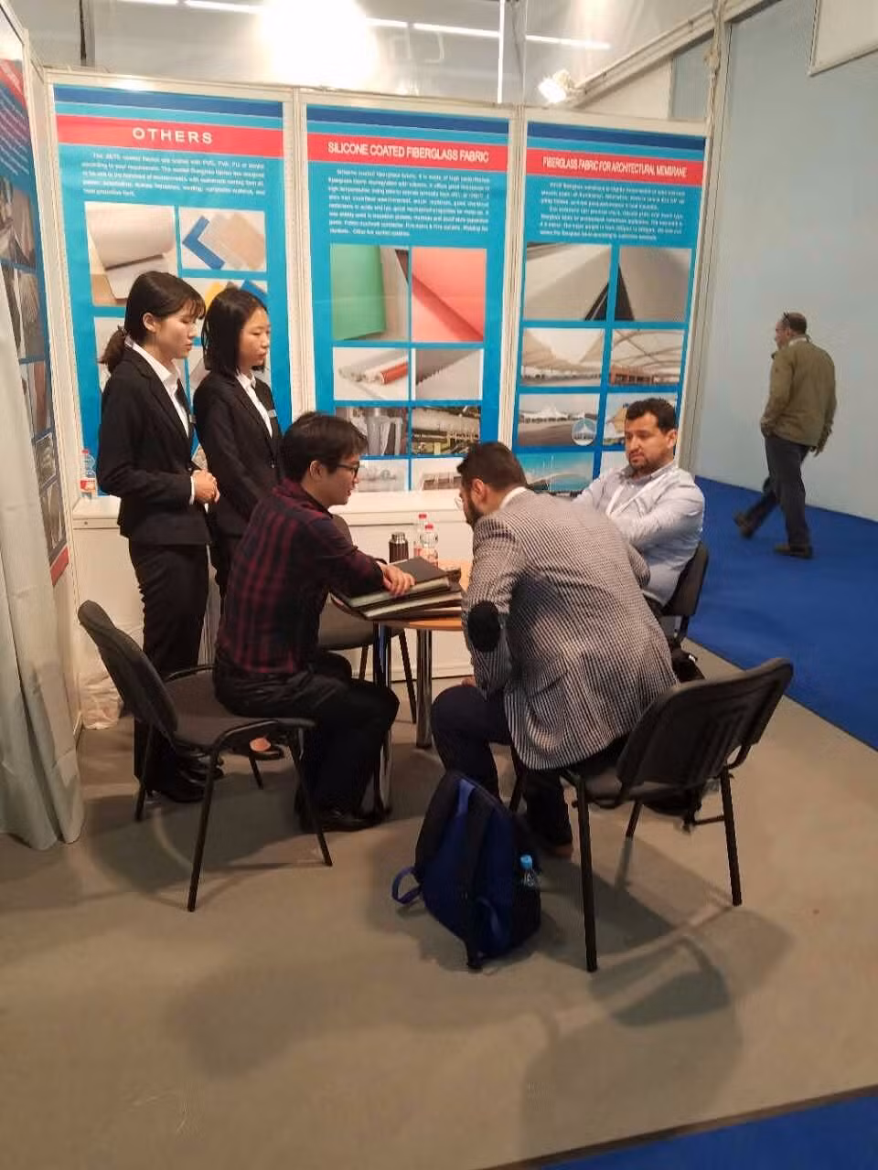 Silicon Coated Fiberglass Fabric Thermal Reflective Fiberglass Material
