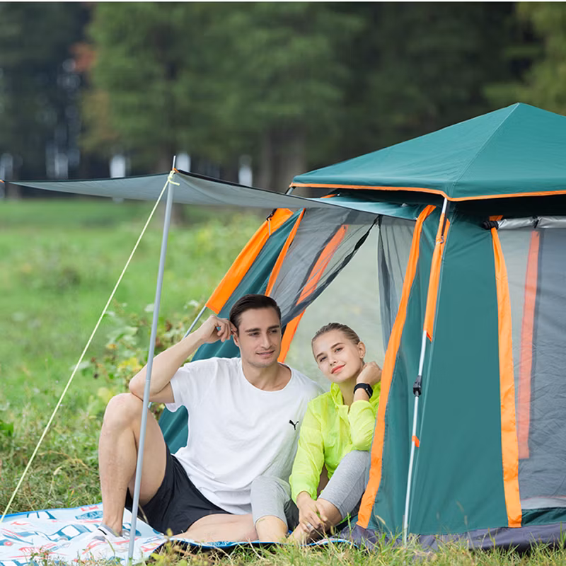 3-4 Person Large Pop up Instant Portable Cabana Tent, Multipurpose Tent for Camping Fishing Hiking Beach Outdoor Activities, Anti UV Sun Shelter Dome Esg15117