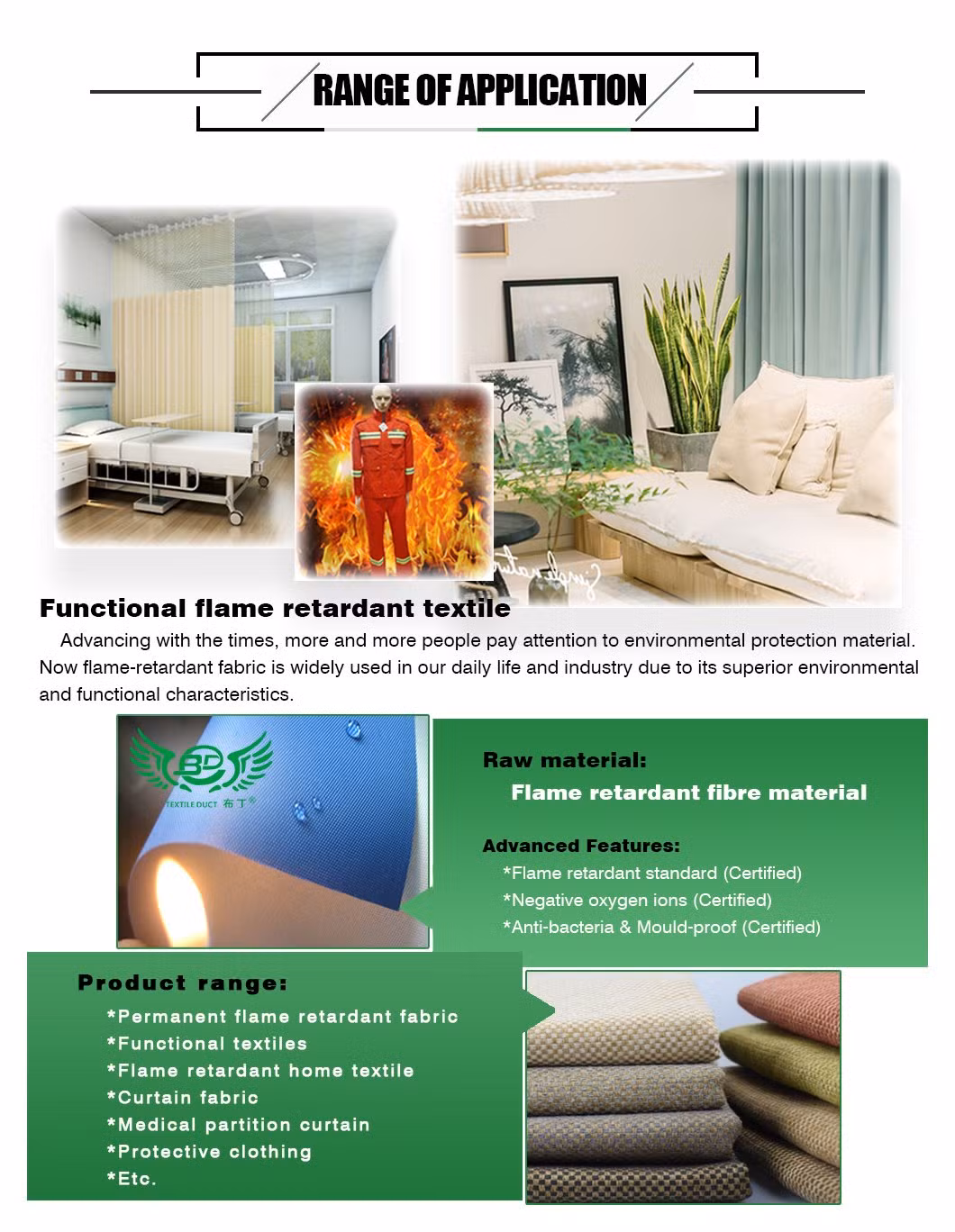 No Volatilization and Peculiar Smell Ifr High Strength Glass Fiber Fabric