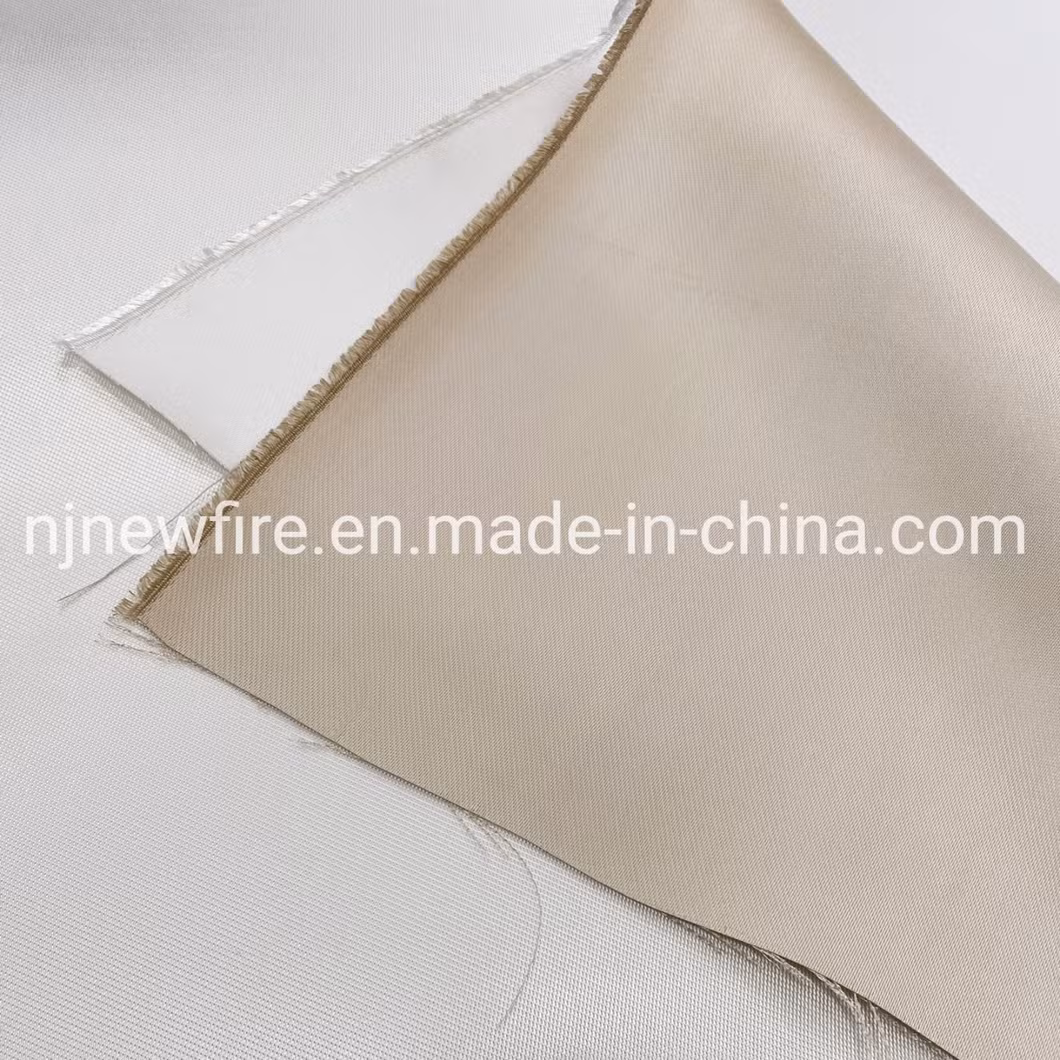 High Silica Fabric Silicone/PU/Vermiculite/Acrylic/Coated Silica Fiberglass Fabric High Quality Silica Products Good Price Silica Fabric Fire Resistant