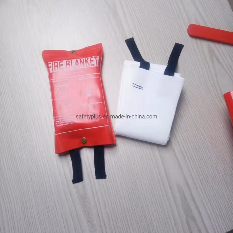 CE 1mx1m Silicone Coated Fiber Glass Fire Blankets
