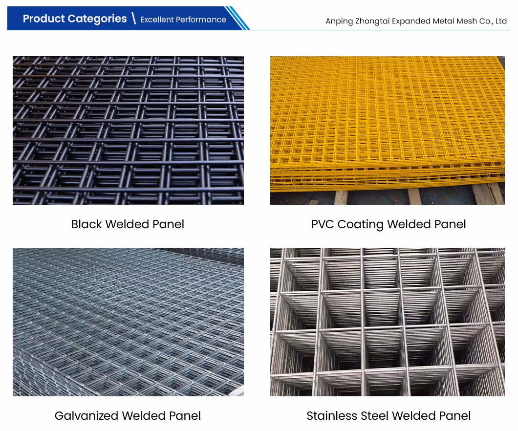 Zhongtai Welding Mesh/Metal Cage Wire Heavy-Duty Welding Metal Cloth Hot-DIP Galvanized After Welding