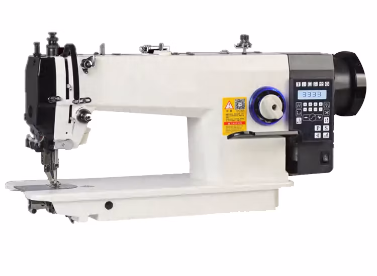 Top and Botton Compound Feed Lockstitch Flat Sewing Machine for Leather Supplies