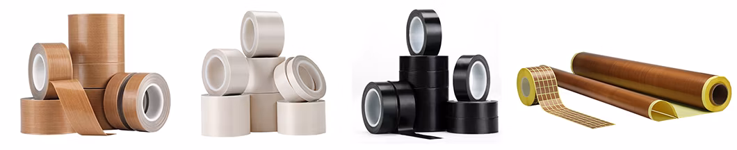 Brown Fiberglass Fabric Coated with PTFE Tape