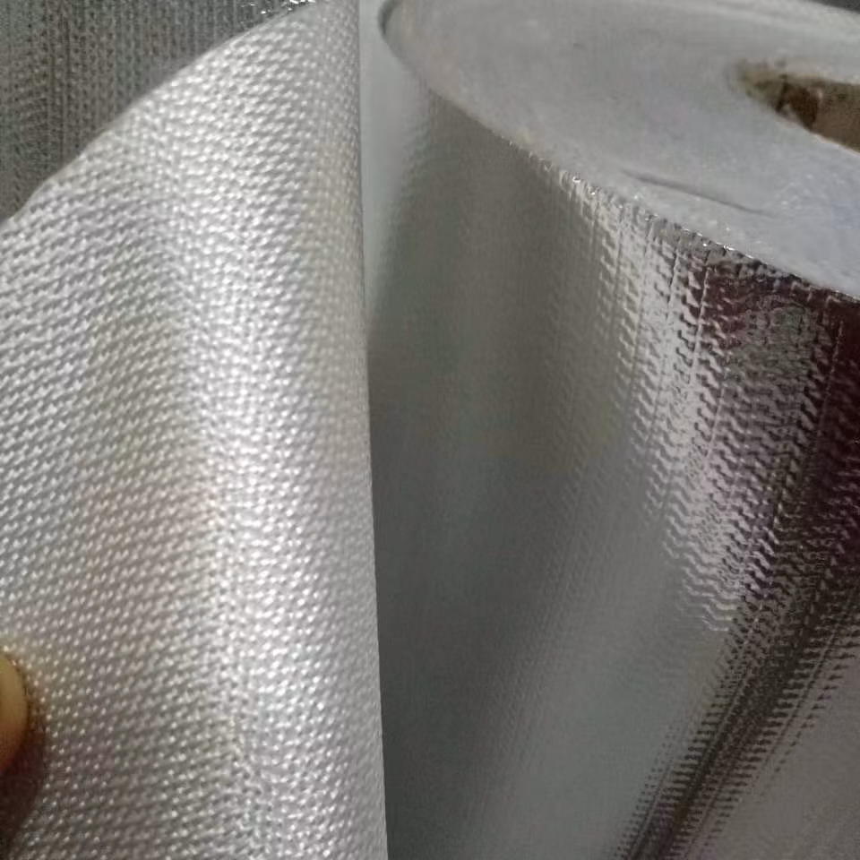 High-Quality Dyed Fiberglass Fabric with Aluminized Foil Coating