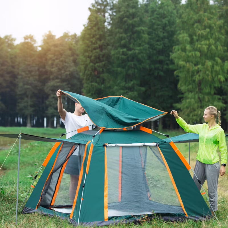 3-4 Person Large Pop up Instant Portable Cabana Tent, Multipurpose Tent for Camping Fishing Hiking Beach Outdoor Activities, Anti UV Sun Shelter Dome Esg15117