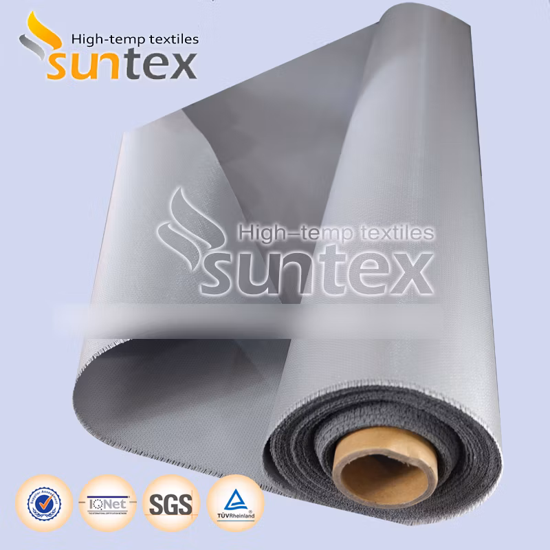 Silicone Fiberglass Fabric Woven Texturized Fiberglass Fabric Welding Safety Blankets, Curtains,
