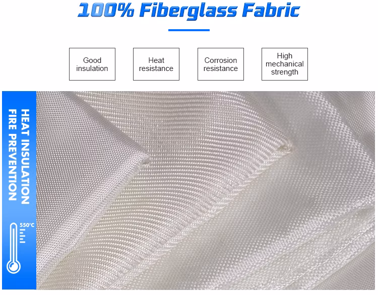 Heavy-Duty Fiberglass Fire Retardant Blanket 4*6 Welding Fireproof Fiberglass Cloth