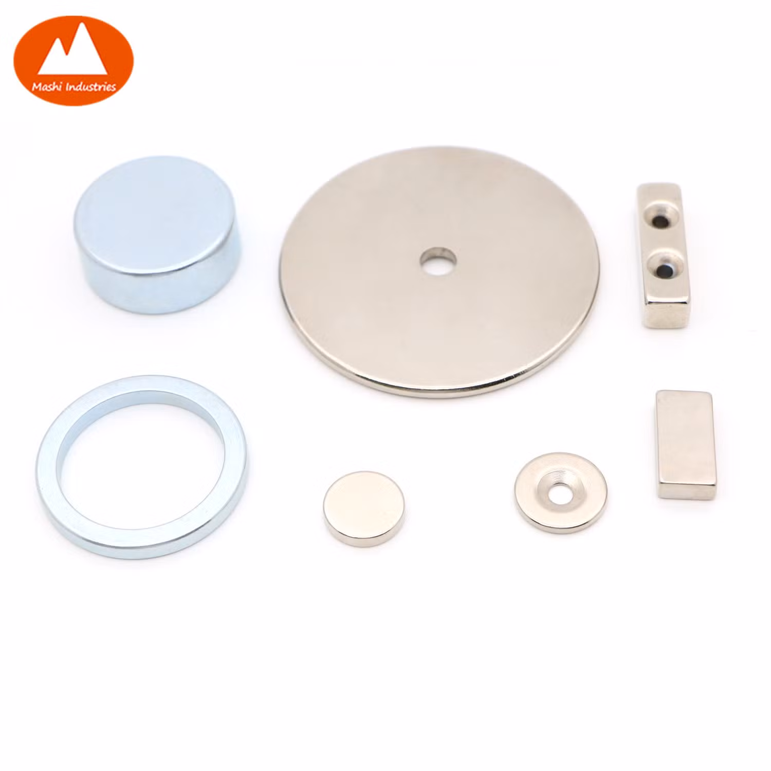 Cina N35-N52 Disco personalizzato anello rotondo blocco ad arco motore altoparlante materiale magnetico industriale permanente terra rara super potente forte magnete NdFeB Neo neodimio