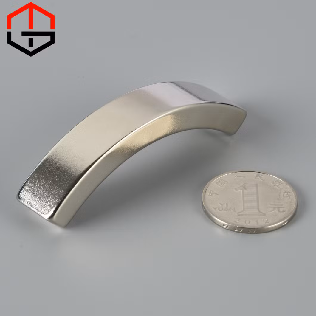 Customized Arc Magnet Stronger Magnetism NdFeB Permanent Neodymium Magnet for Motor