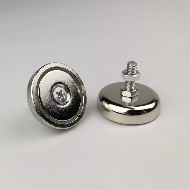 M3 M4 M5 Single Monopole Pot Neodymium Magnet with Internal Threa