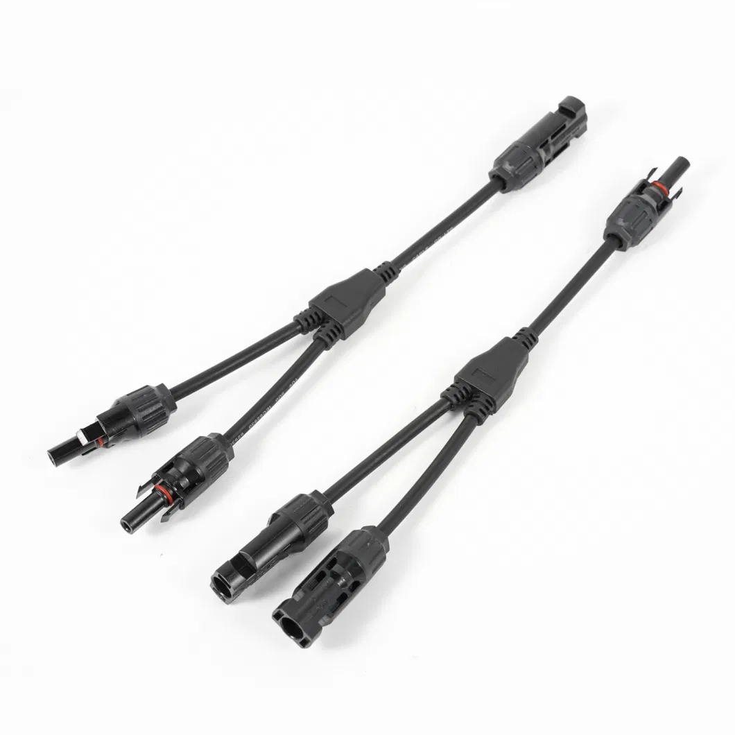 Solar Battery Panel Extension Cables Black and Red Mc 4 in Pairs
