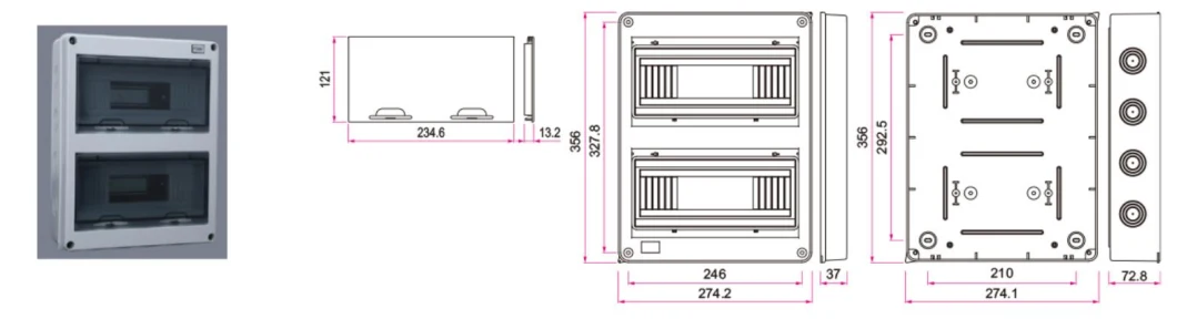 Water Proof Enclosure Juction Panel Boxes Solar Junction Box