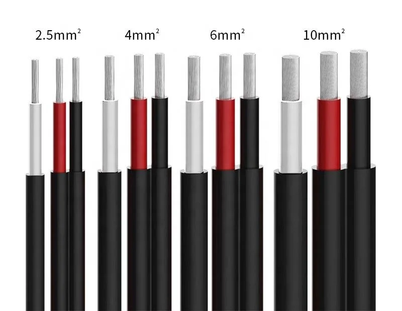 China Price 2.5mm 4mm 6mm 10mm Solar Panel PV Cable Wire
